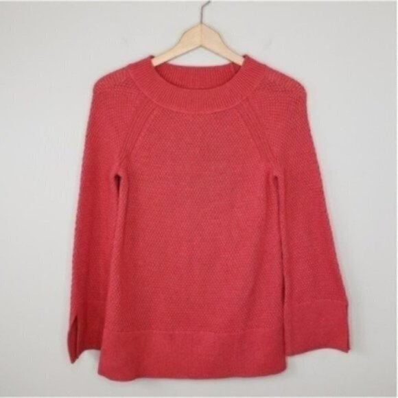 NWT Ann Taylor LOFT | Red-Orange Textured Sweater Size XS - Picture 1 of 5